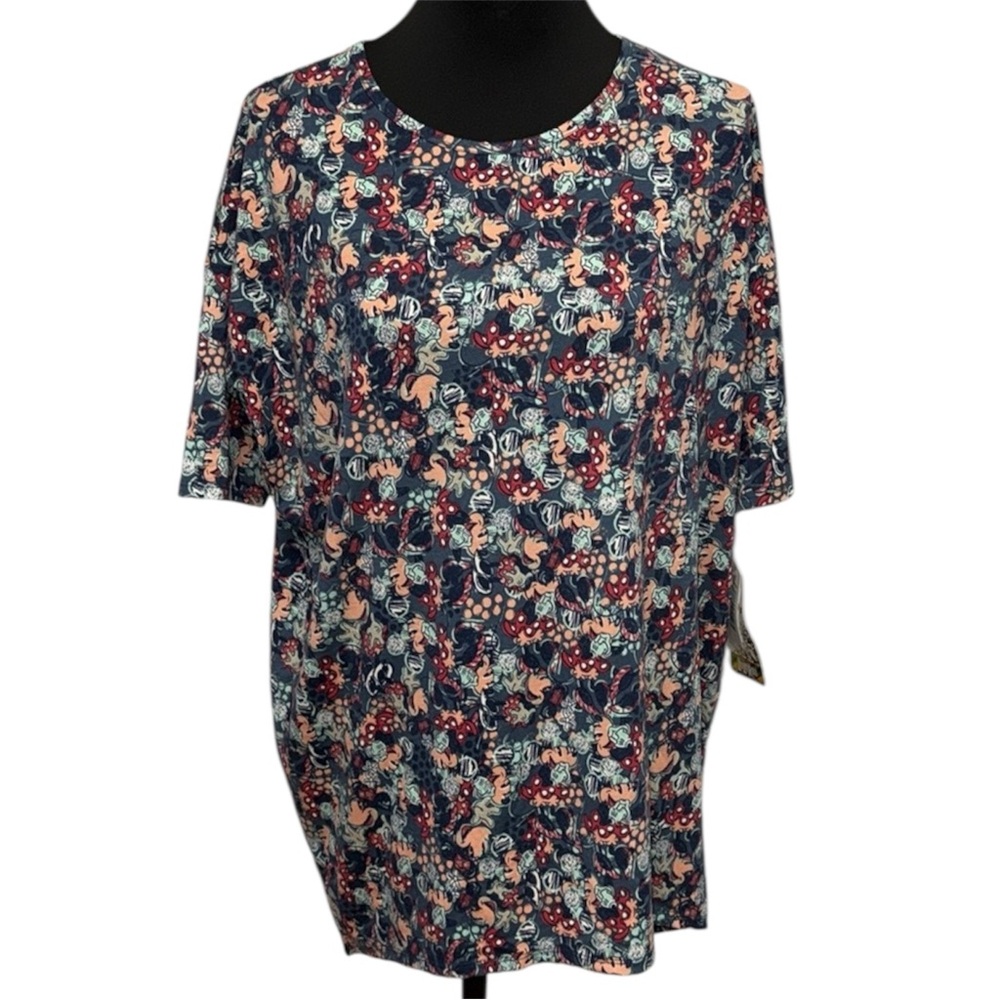LuLaRoe Disney Minnie Mouse Irma. Stretch Comfy High low hemline